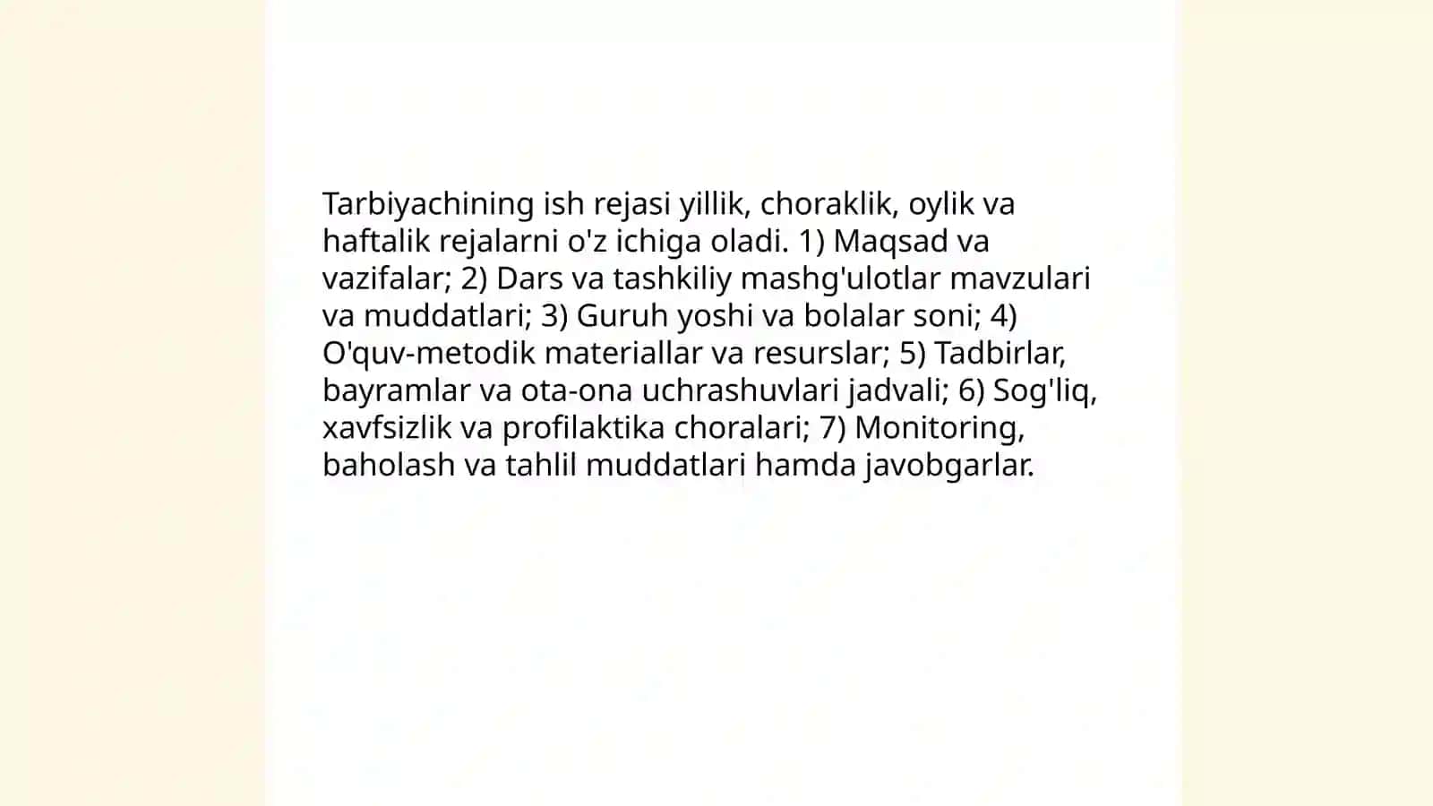 Tarbiyachining ish hujjatlari 3