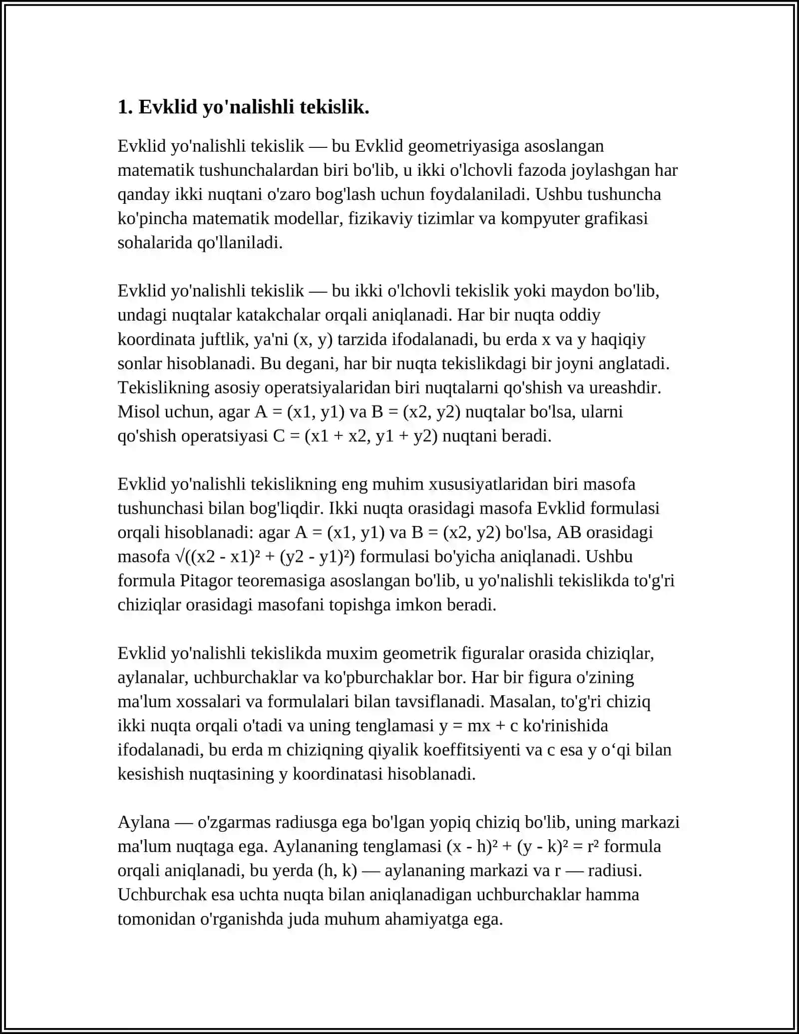 Evklid Geometriyasi 3
