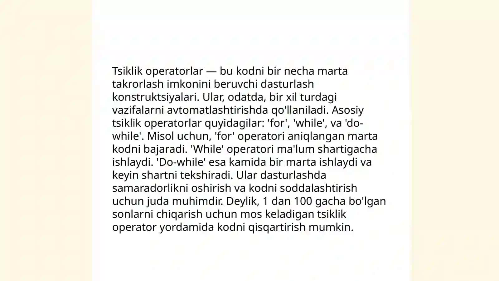 Tsiklik operatorlarning mohiyati 3