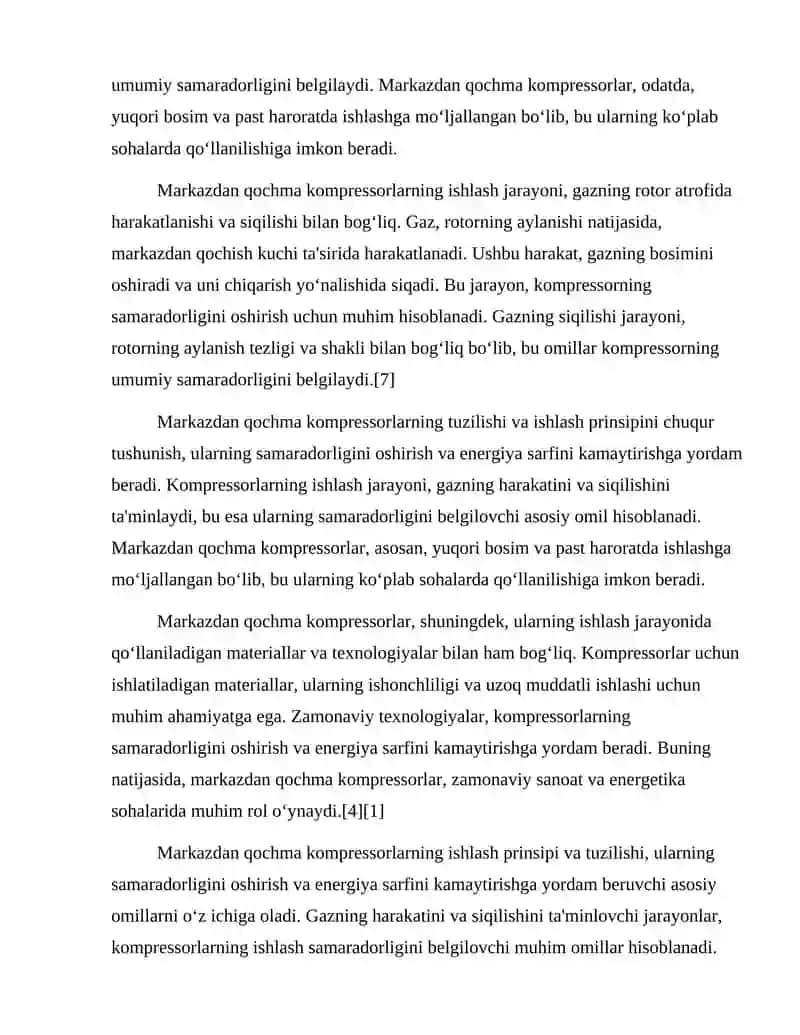 Markazdan qochma kompressorlar 3