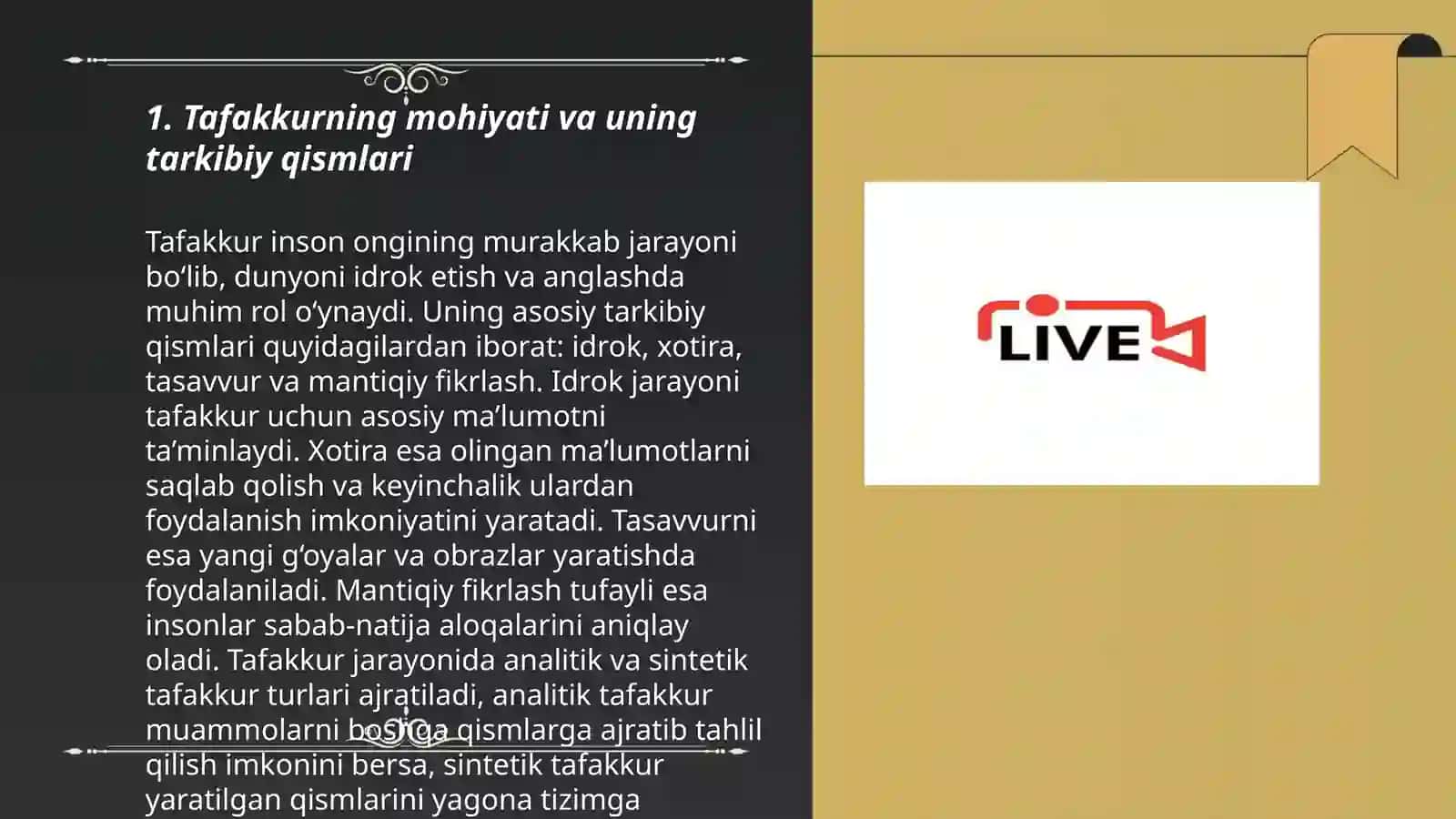 Tafakkurning eksperimental tadqiq etishning asosiy yonalishlari 3