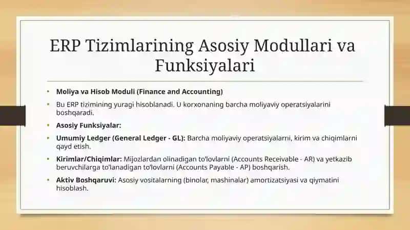 ERP Tizimlarining Asosiy Modullari vaFunksiyalari 3