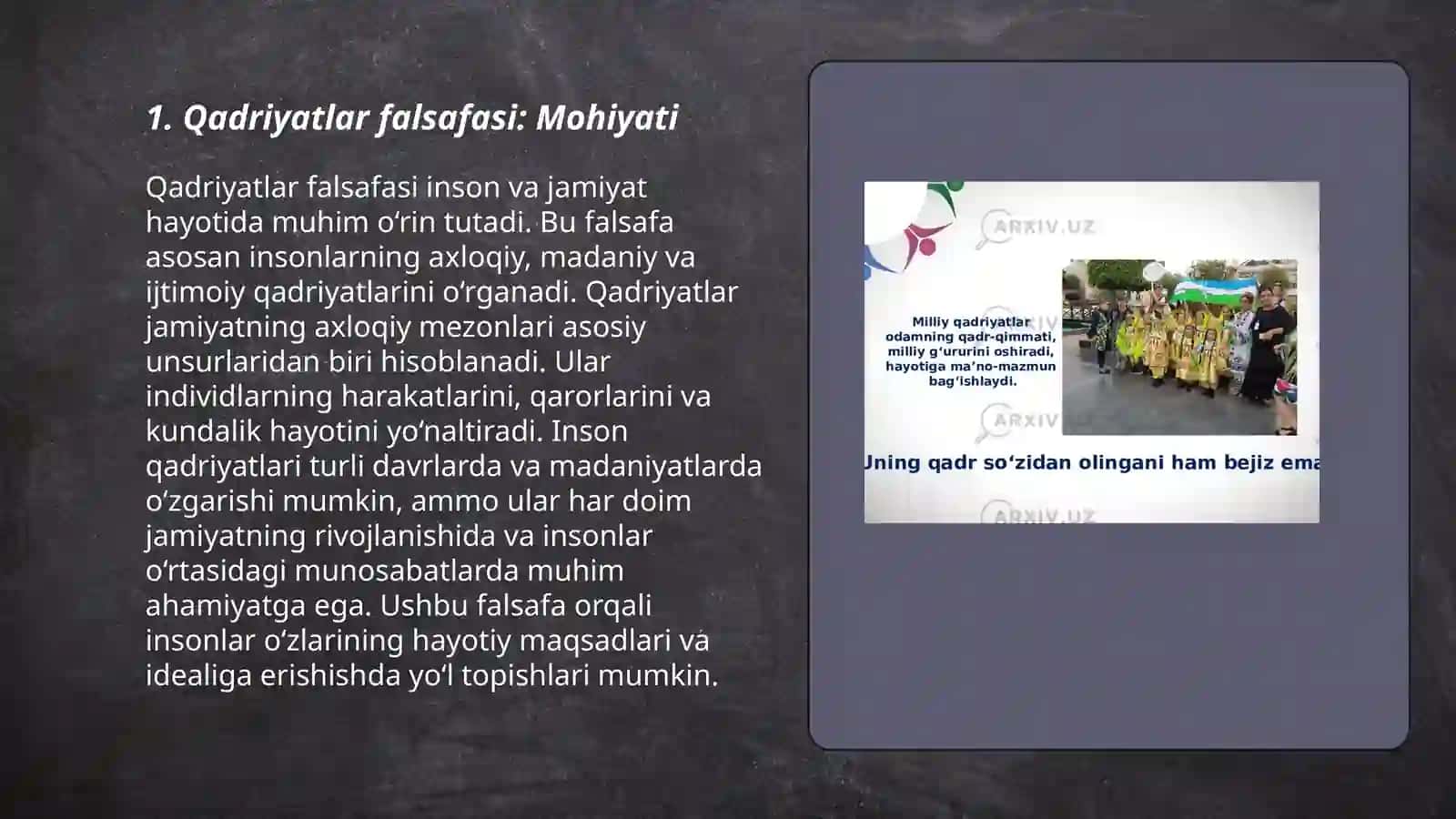 Qadriyatlar falsafasi 3