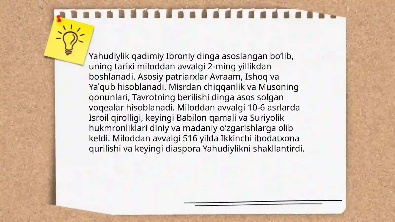 Yahudiylik Dini mavzusi 3