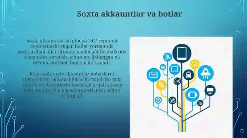 Soxta akkauntlar va botlar 3