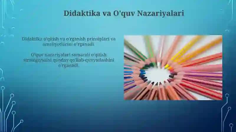 Didaktika va O'quv Nazariyalari 3