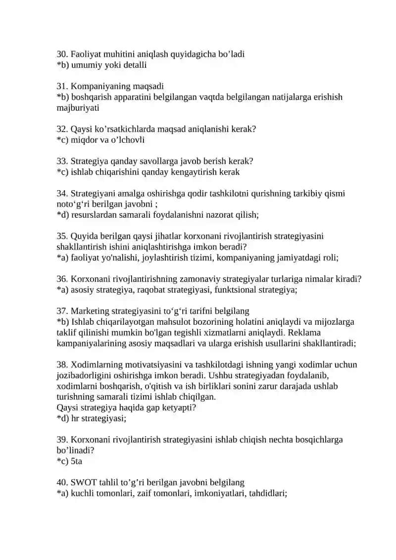 Stretegik boshqaruvning turlari 3