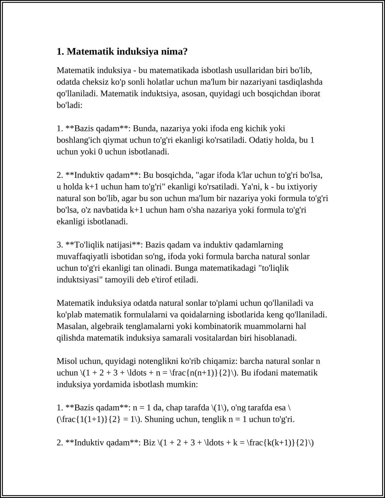 MATEMATIK INDUKSIYA HAQIDA MA'LUMOT 3