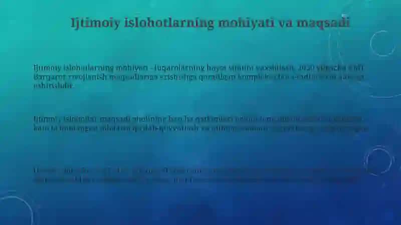 Ijtimoiy islohotlar 3
