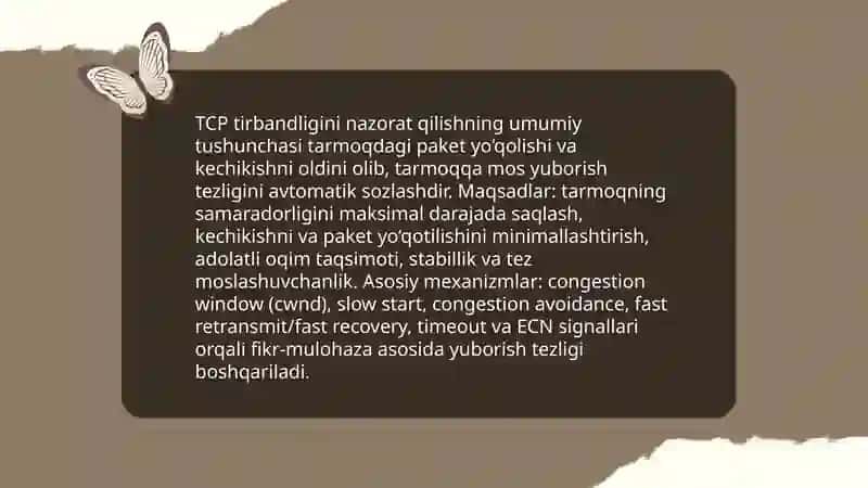 TCP tirbandligini nazorat qilish(TCP Congestion Control) algoritmlari 3