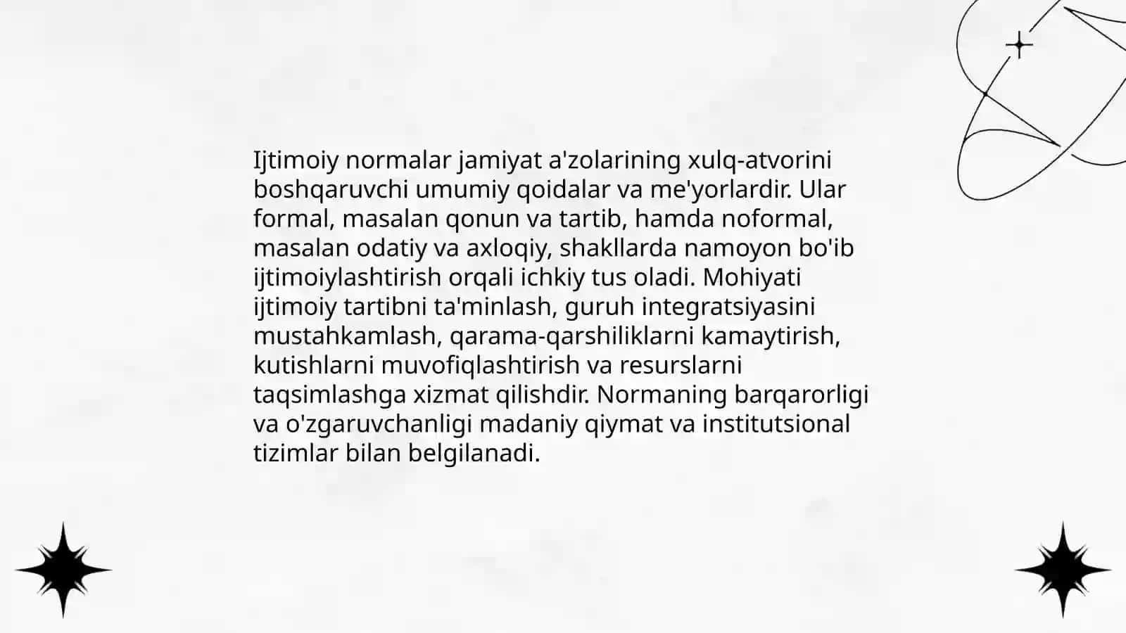 Ijtimoiy normalar 3