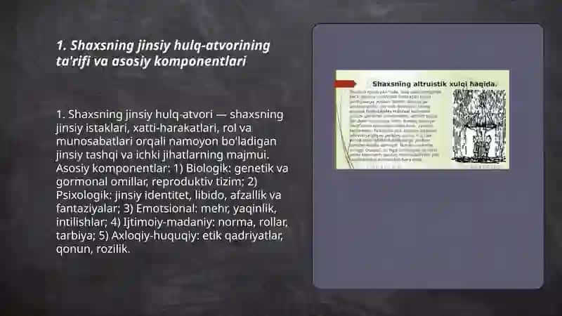 Shaxsning jinsiy hulq atvori 3