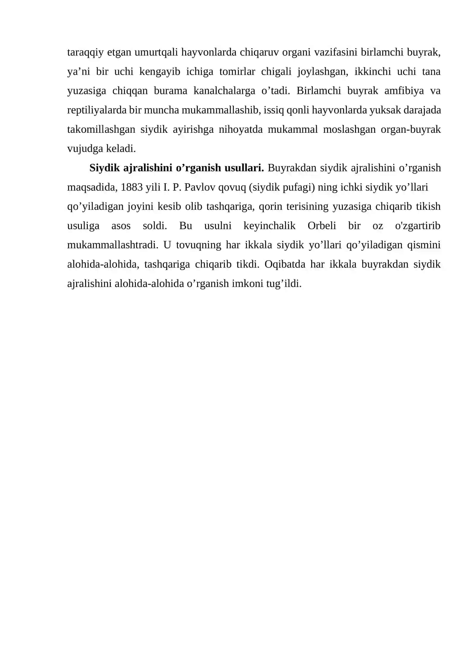 Ayiruv tizimi fiziologiyasi 3