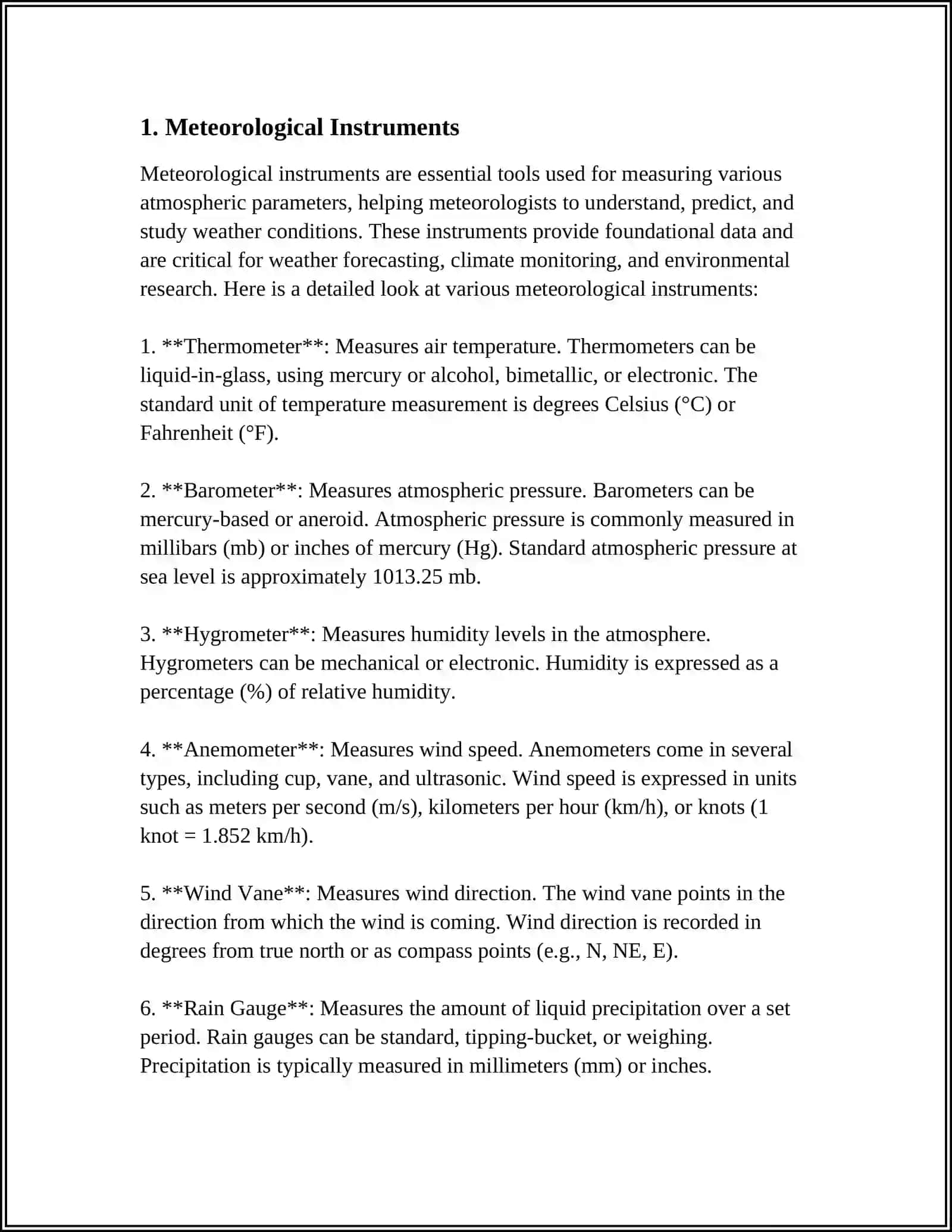 Meteorological Instruments 3