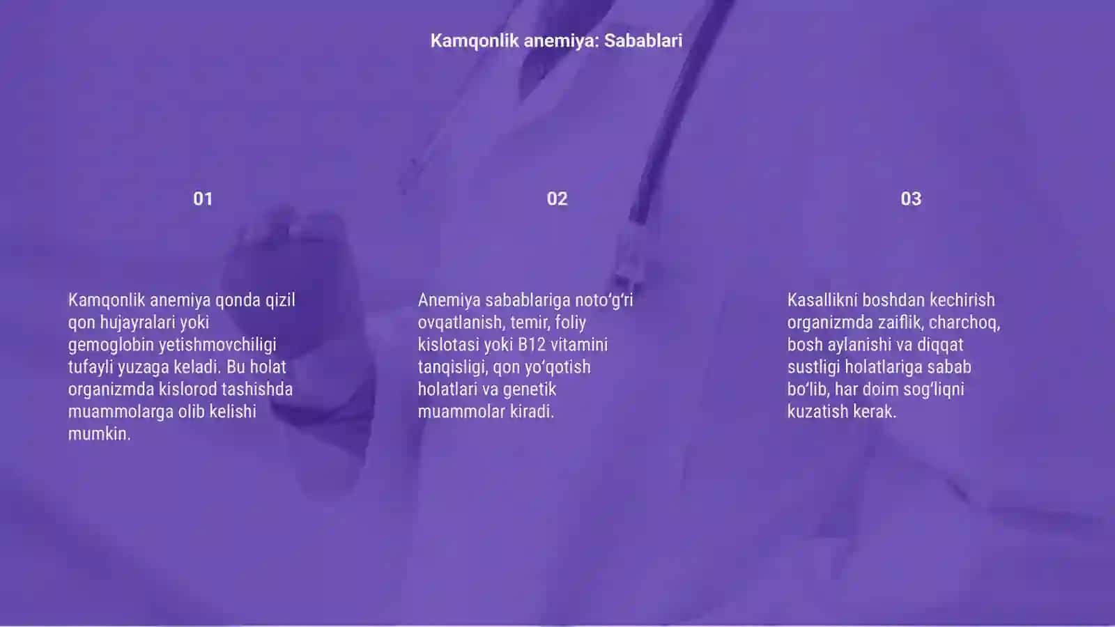 Kamqonlik anemiya haqida 3