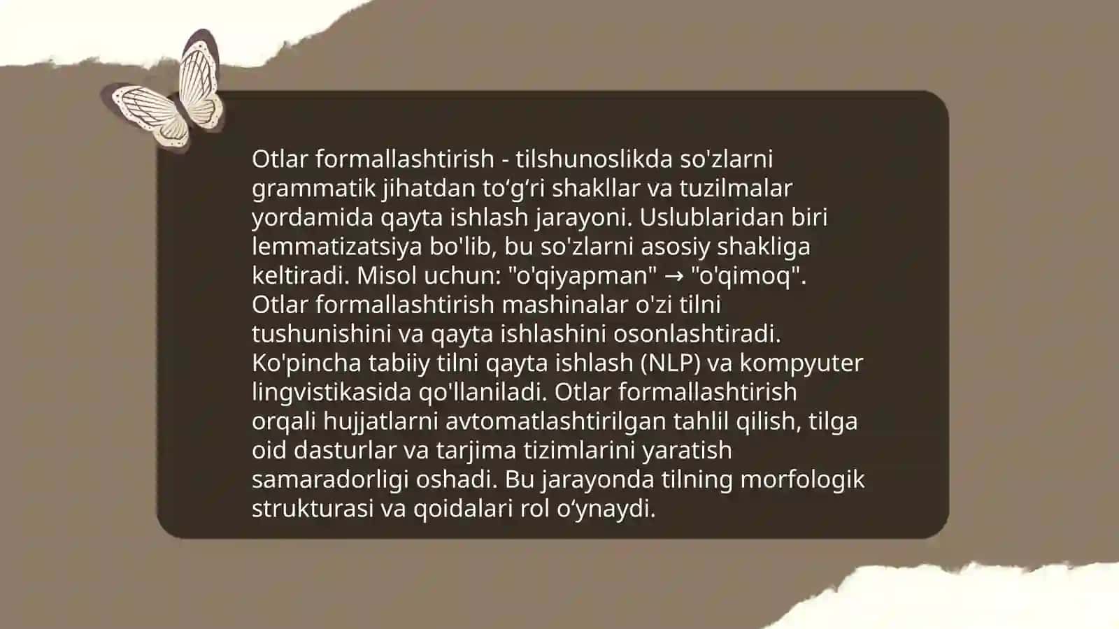 Otlar formallashtirish 3