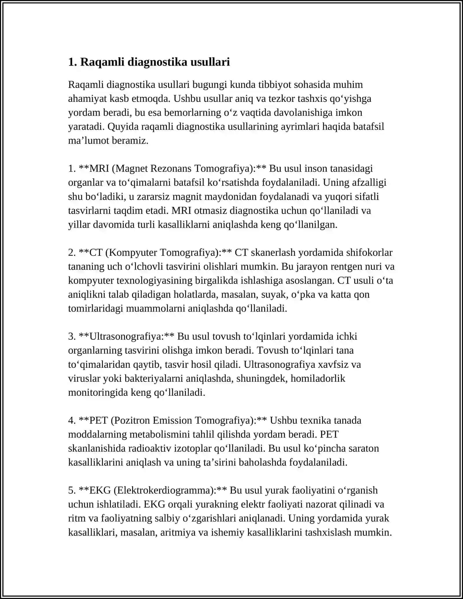 XOTIRANI DIAGNOSTIKA QILISH METODLARI 3