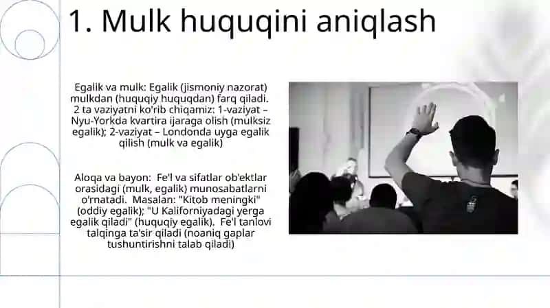 Fe'llarda Aloqa munosabat kategoriyalari 3
