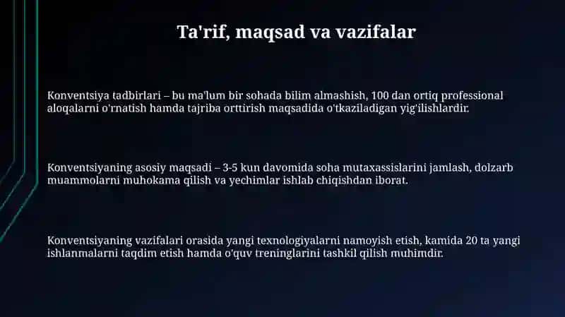 Konvensiya hodisalari 3