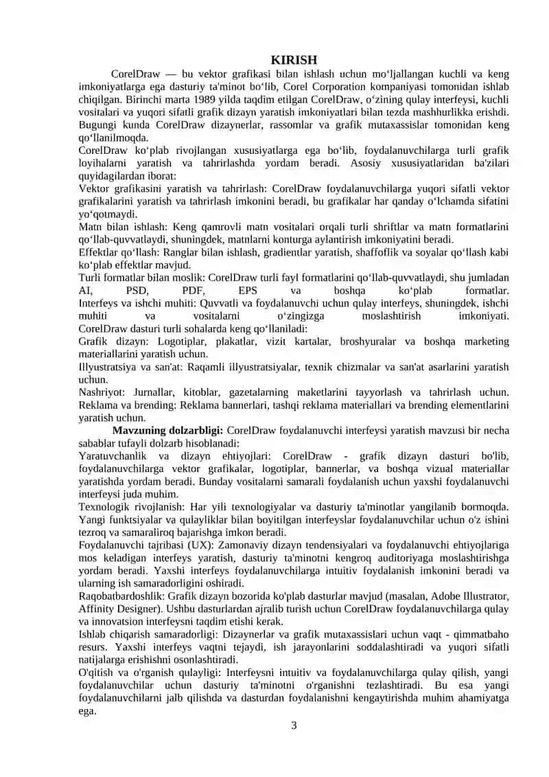 CORELDRAW FOYDALANUVCH3000I INTERFEYSI YARATISH 3