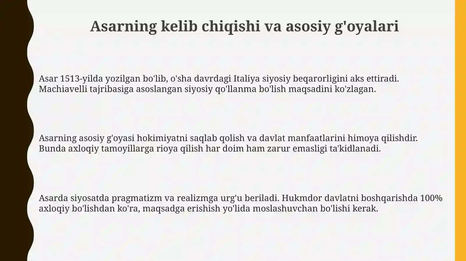 Makiavellining"Xukmdor"asari 3