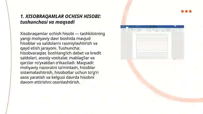 XISOBRAQAMLAR OCHISH HISOBI 3