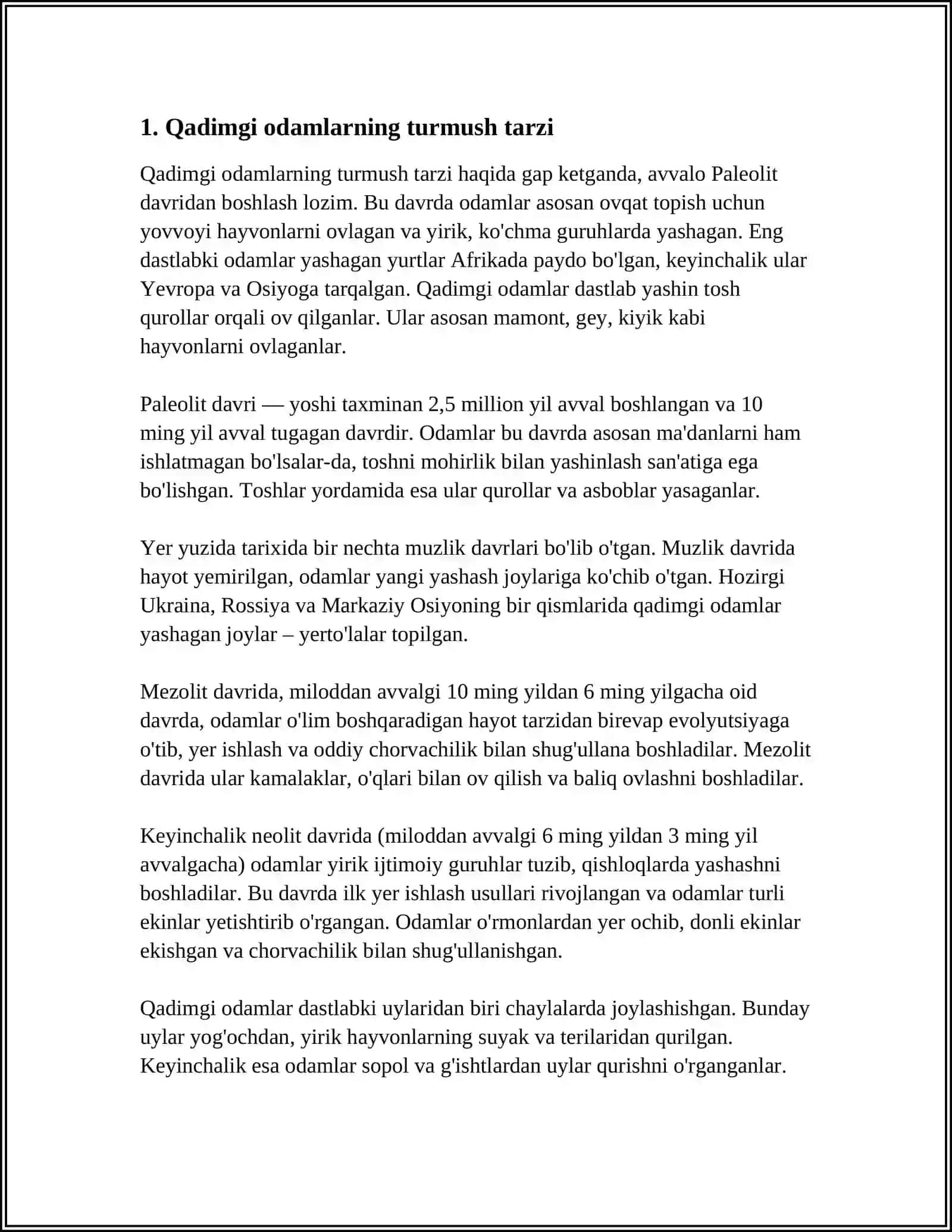 ENG QADIMGI ODAMLARNING MEHNAT FAOLIYATI 3