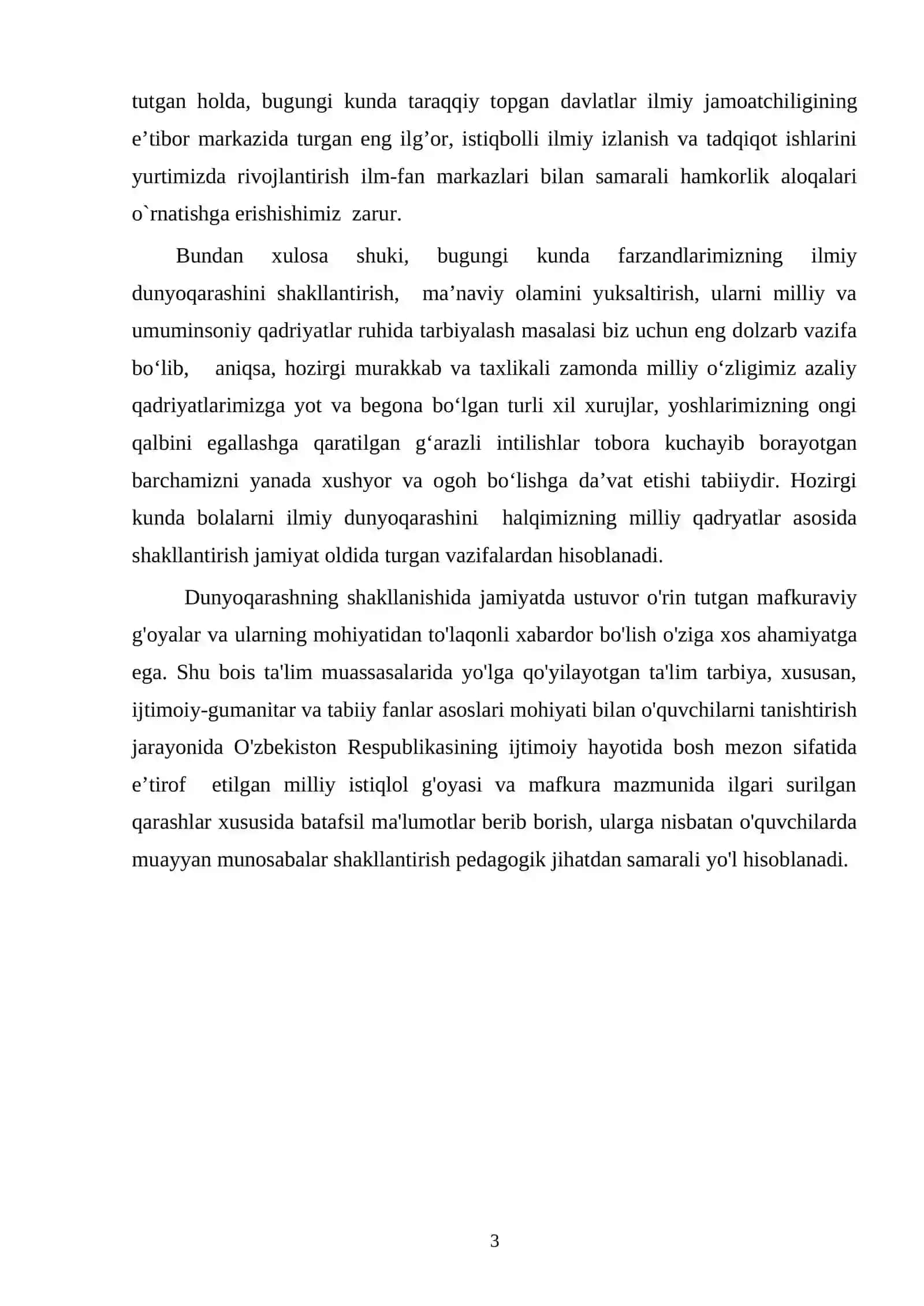 BOSHLANG’ICH SINF O’QUVCHILARINI TARBIYALASHDA TEJAMKORLIK TARBIYASIDAN FOYDALANISH 3