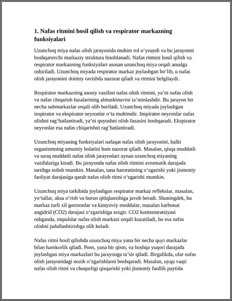 UZUNCHOQ MIYANING FUNKSIYALARI 3