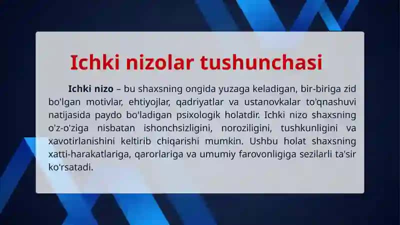 Nizolar psixologiyasi fanidan 3