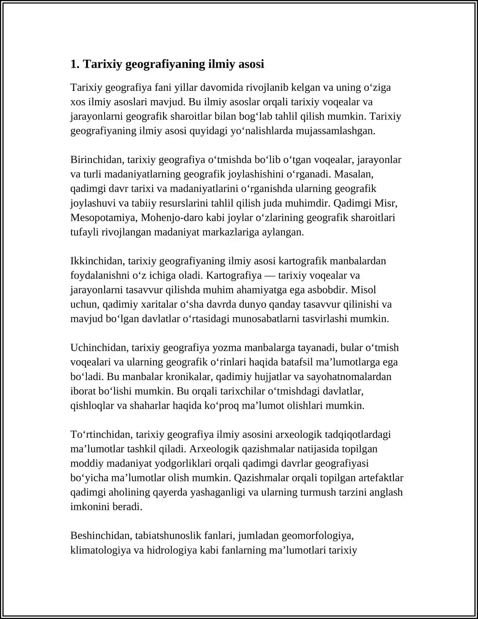 TARIXIY GEOGRAFIYANING FAN SIFATIDA SHAKLLANISHI 3