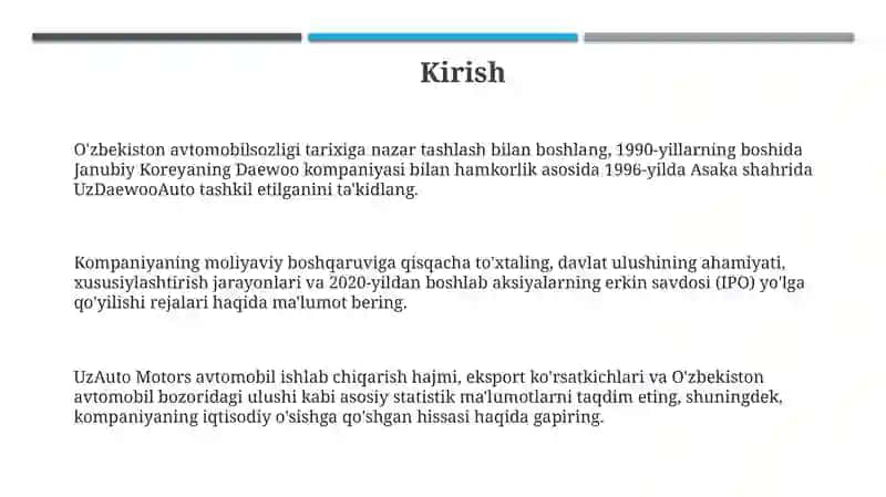UzAutoMotors kompaniyasining kelib chiqishi 3