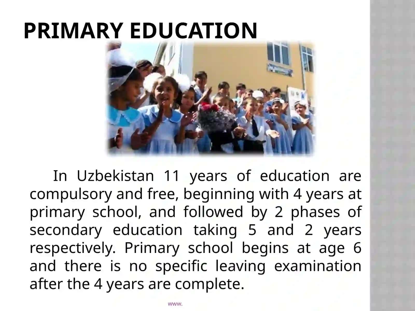 Primary Education in Uzbekistan 3