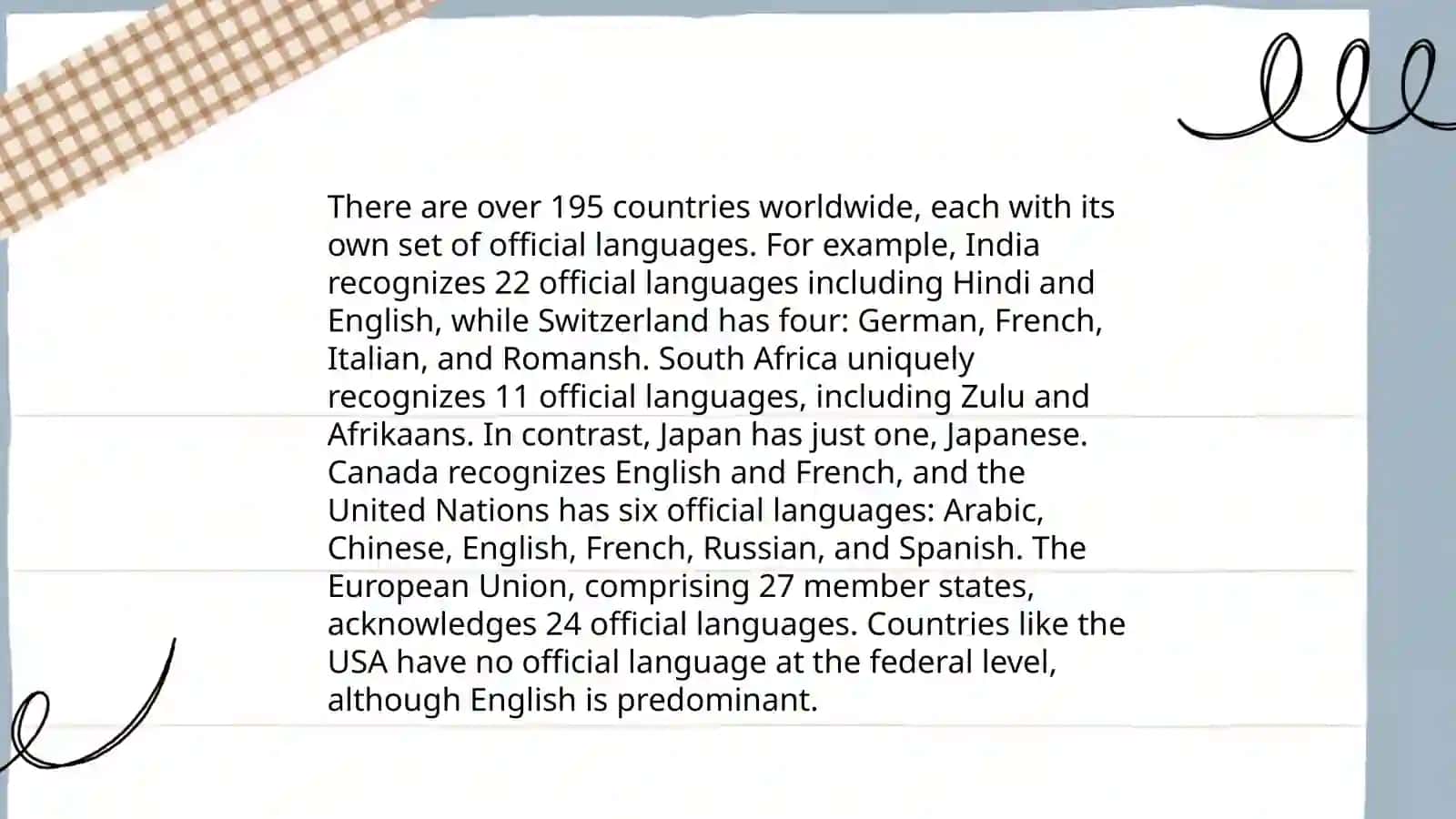 Countries, nationality and language 3