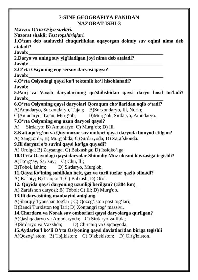 7-SINF GEOGRAFIYA FANIDAN NAZORAT ISHI-1 3