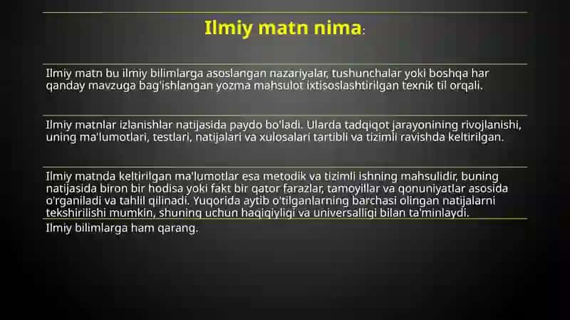 Ilmiy matn 3