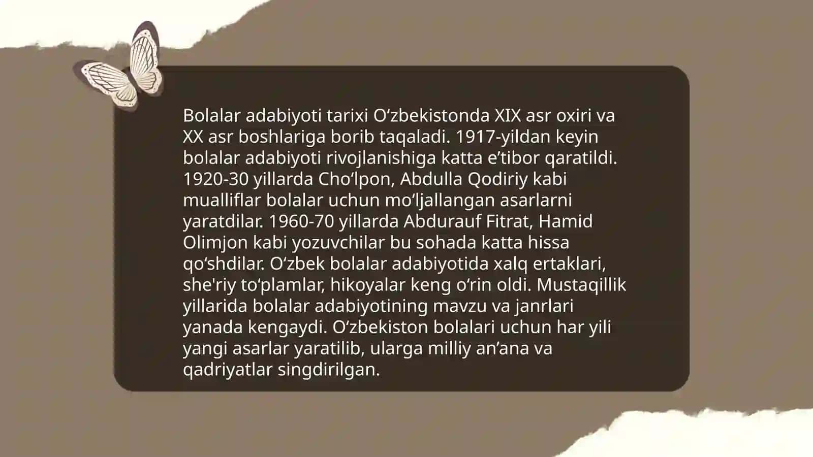 Bolalar adabiyoti tarixi 3