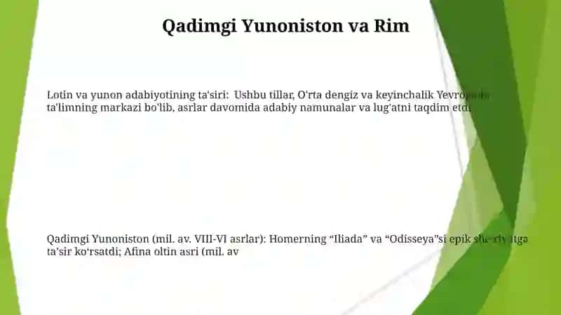 Dunyo adabiyotshunosligiga doir manbalar bilan tanishish 3