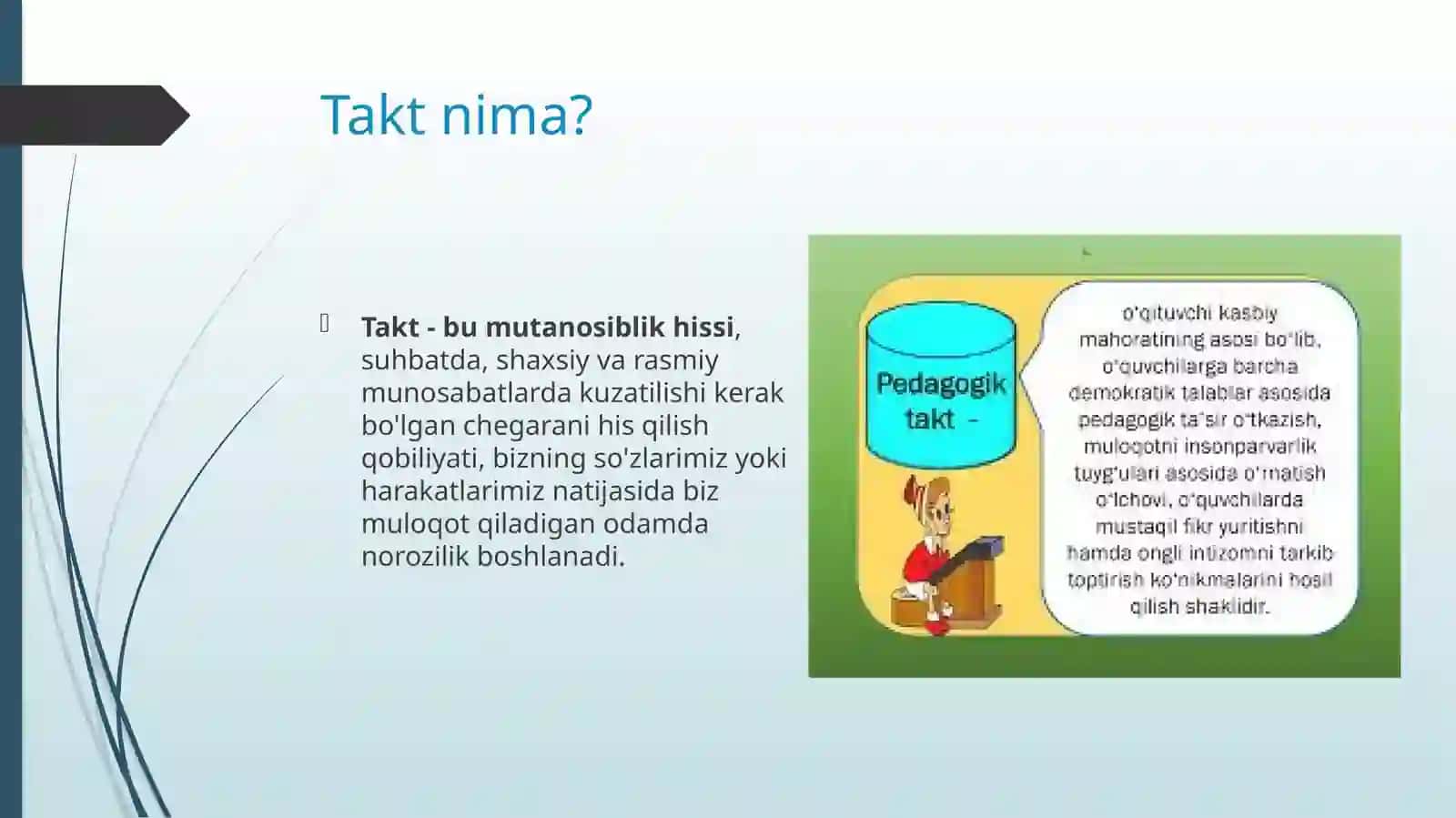 Pedagogik takt va pedagogik etika 3