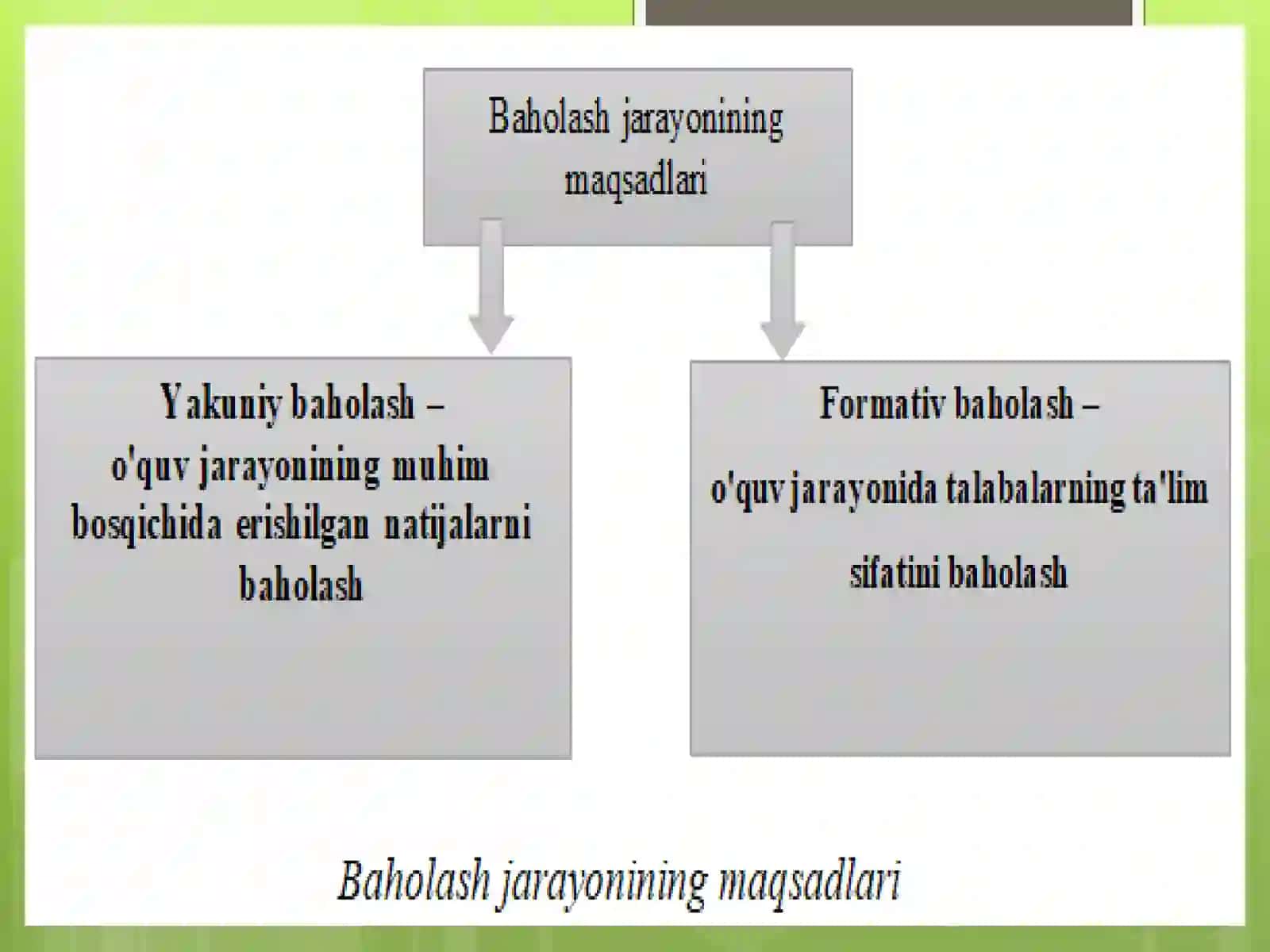 Pedagogik testlarning tasnifi 3