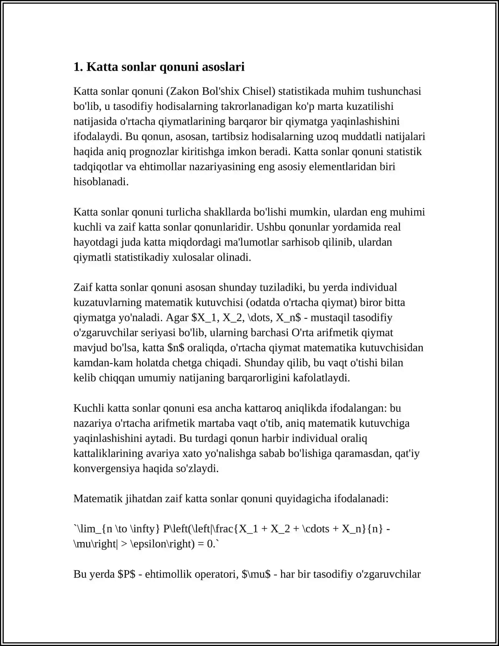 Katta sonlar qonuni 3