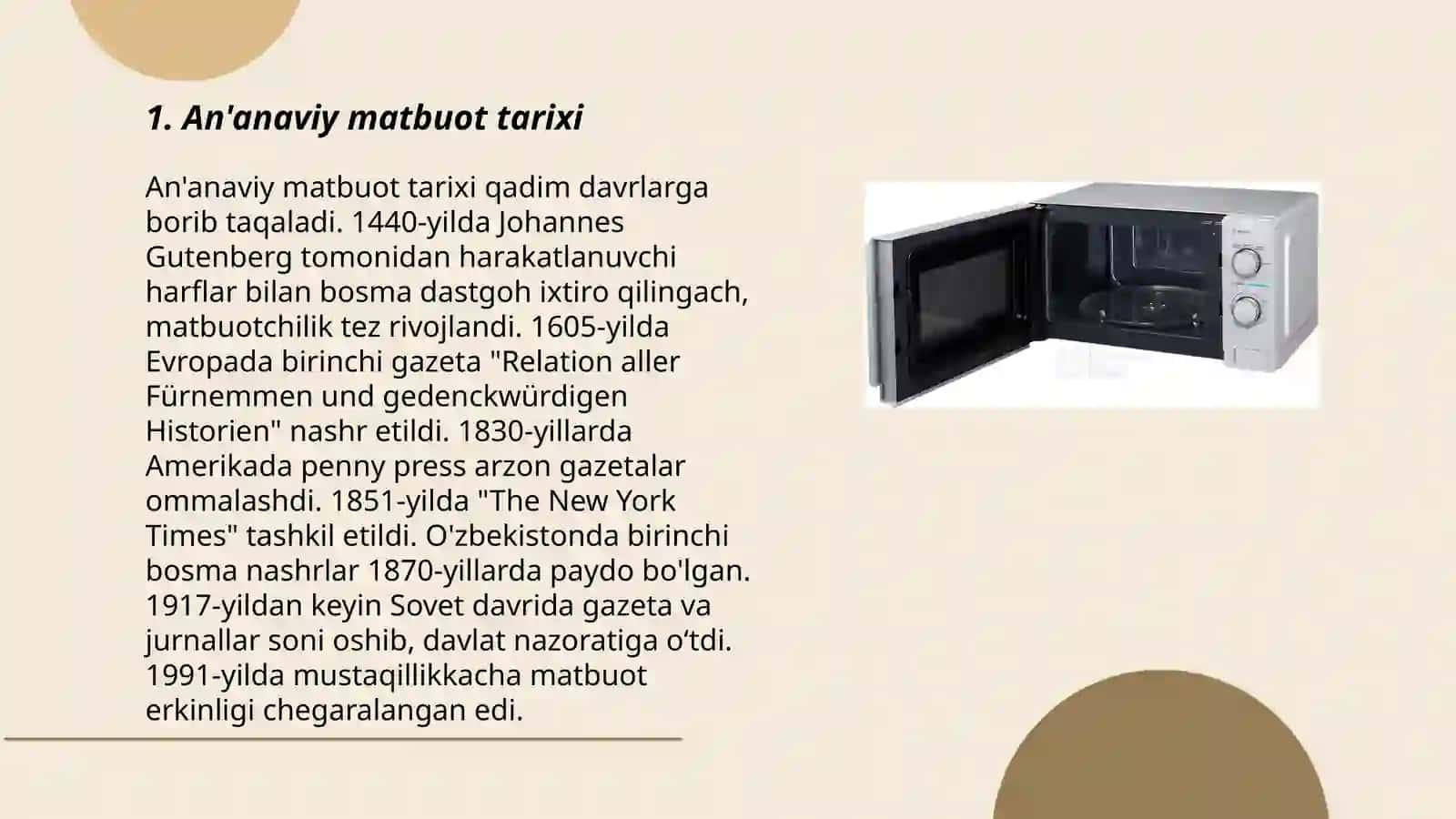 An'anaviy matbuot tarixi 3