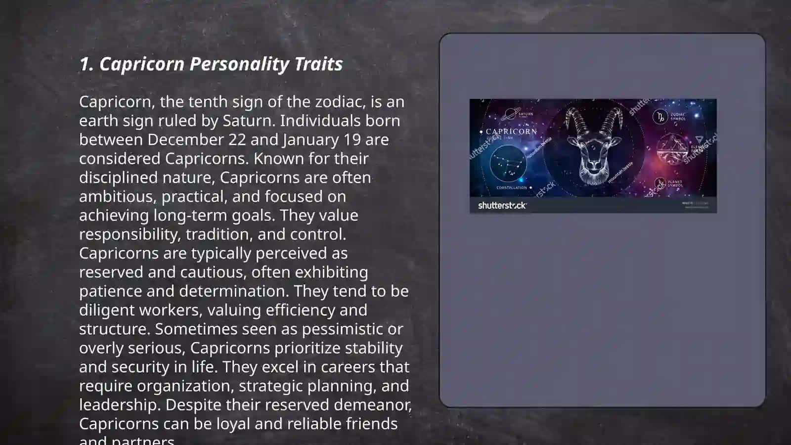 Capricorn sign 3