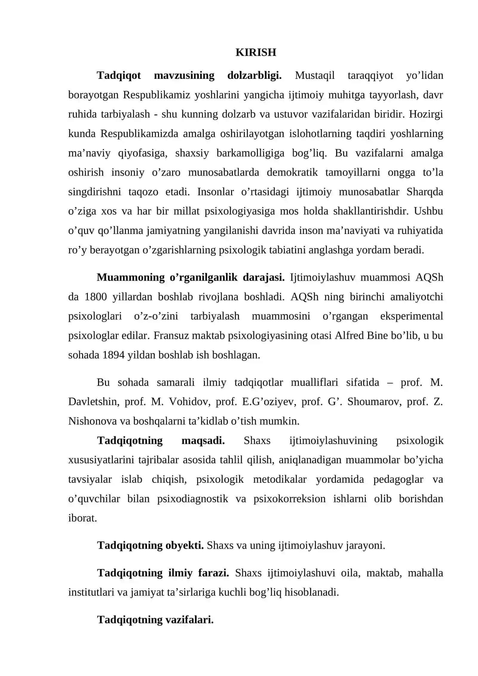 PSIXOLOGIYADA SHAXS IJTIMOIYLASHUVI MUAMMOSI 3