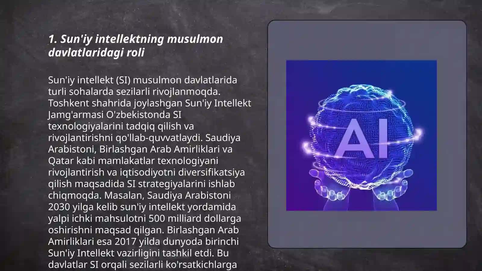 Sun'iy intellektning oʻrni 3