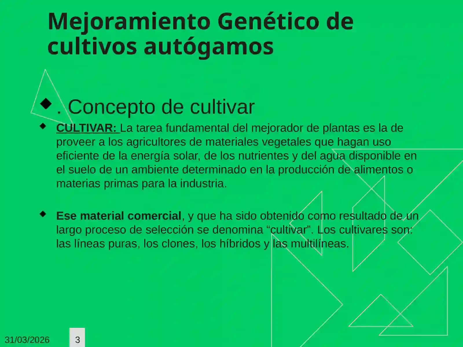 Métodos de fitomejoramiento 3