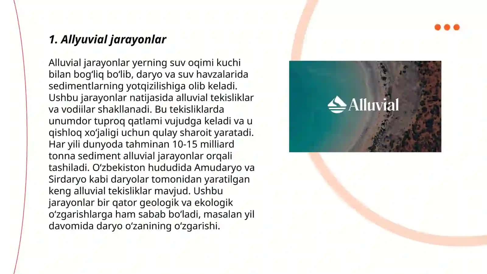 Allyuvial, prolyuvial yotqiziqlar 3
