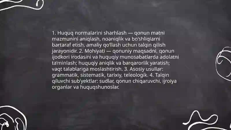 Huquq normalarini sharhlash 3