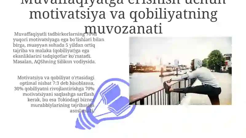 Motivatsiya va Qobiliyat 3
