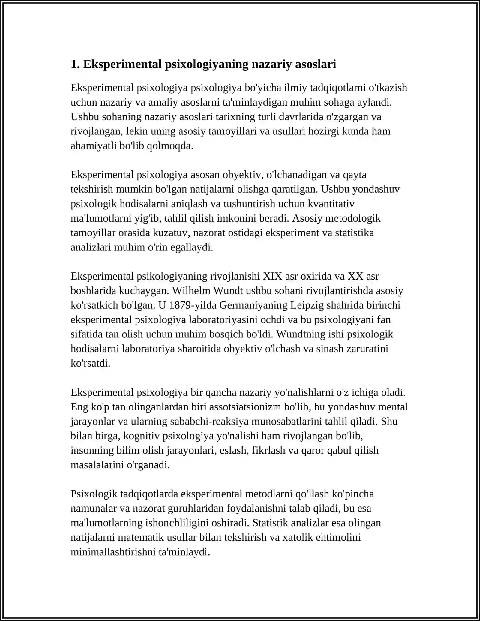 HOZIRGI ZAMON PSIXOLOGIYASINING TADQIQOT METODLARI 3